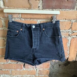 Levi's black Women's Rib Cage Jean Shorts